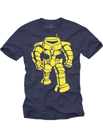 MAKAYA Shirt 'Robo' in Blue: front