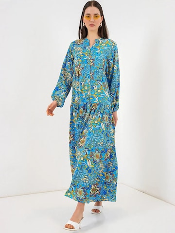 Bigdart Jurk in Blauw: voorkant