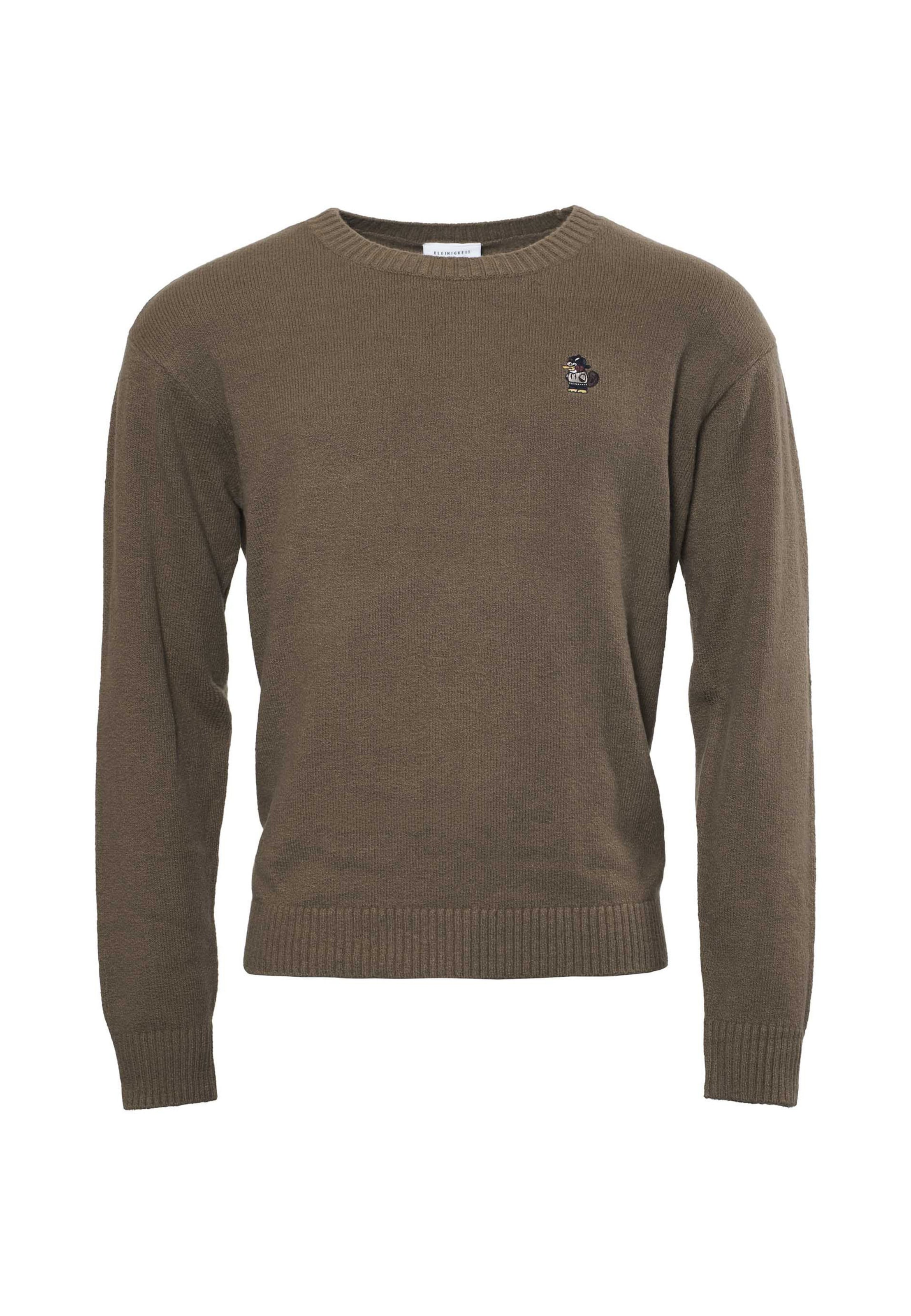 Pullover 'Wolli Pocher' di Kleinigkeit in marrone: frontale