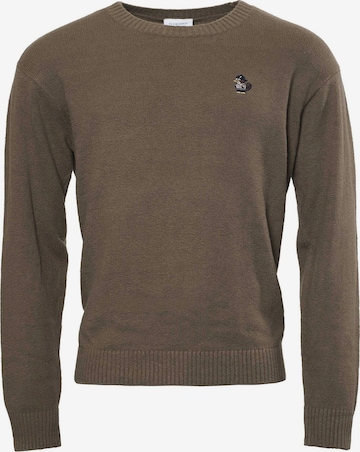 Pullover 'Wolli Pocher' di Kleinigkeit in marrone: frontale