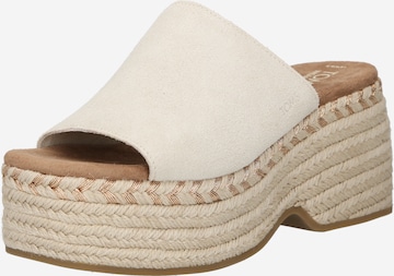 TOMS Pantolette i vit: framsida