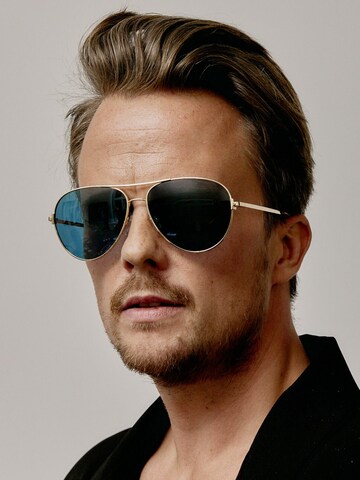 SOHO COPENHAGEN Solbriller 'Soho Air' i guld: forside