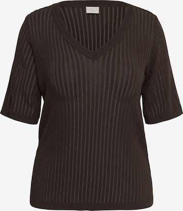 Pull-over 'KCabeline' KAFFE CURVE en marron : devant