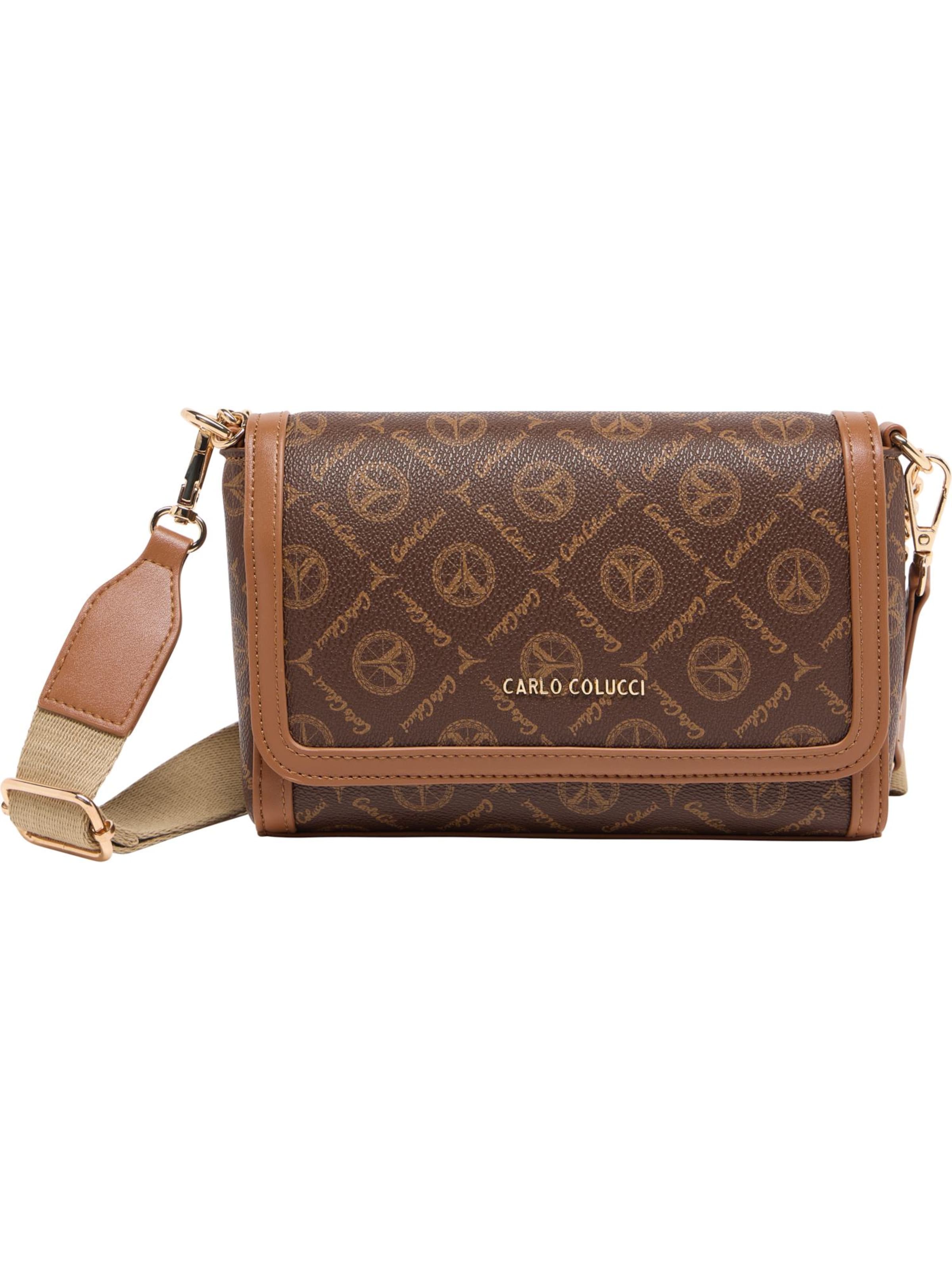 Carlo Colucci Crossbody bag 'Evison' in Brown: front
