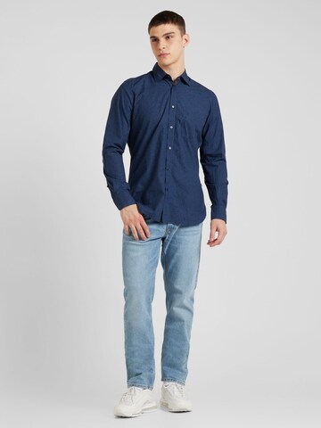 BOSS Regular Fit Hemd 'Remiton' in Blau