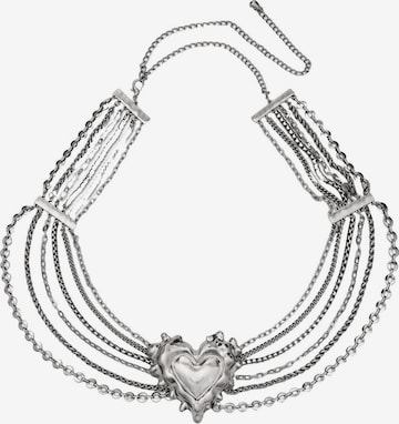 Cintura 'Heart' di Desigual in argento: frontale