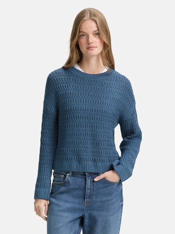TOM TAILOR DENIM Sweater in Blue: front