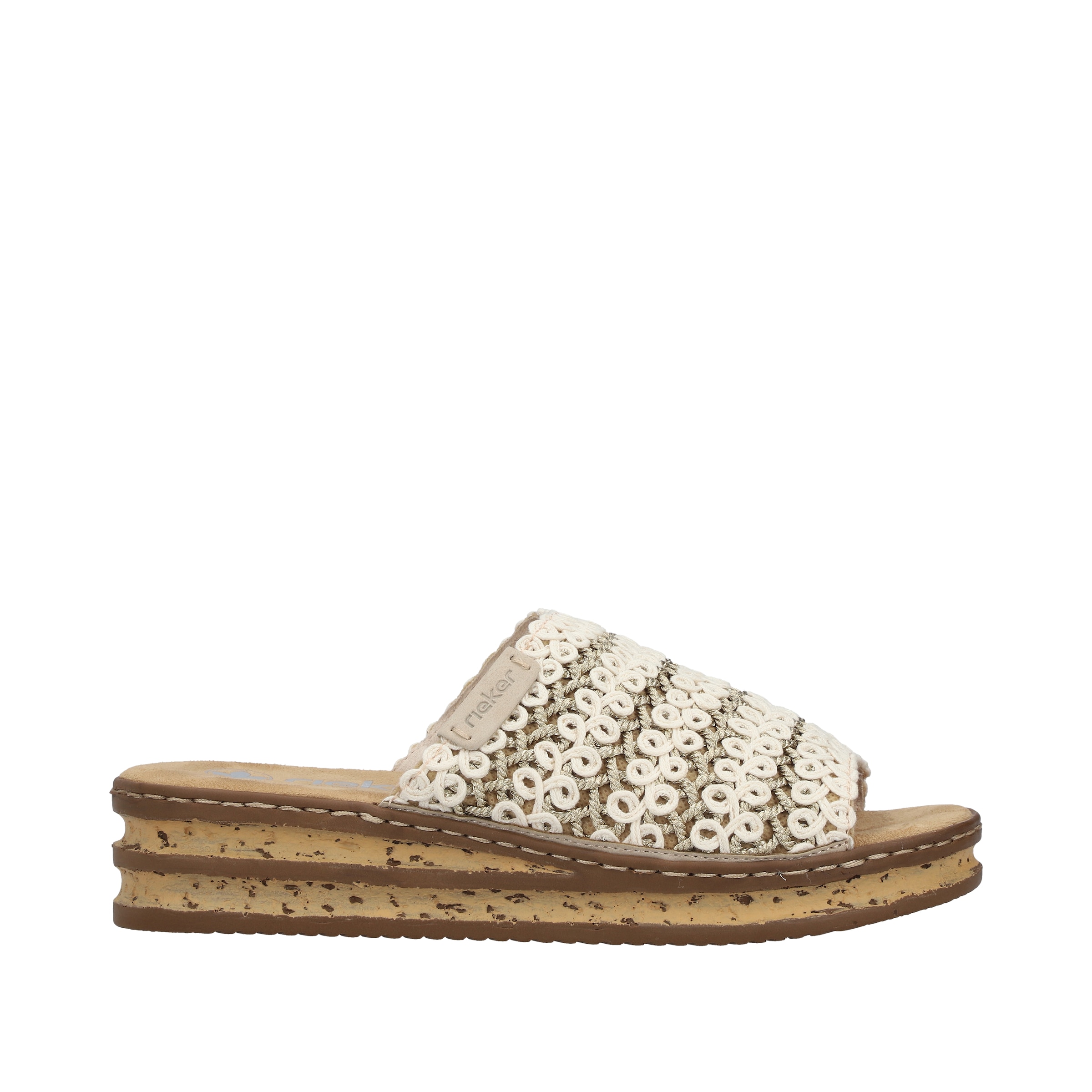 Rieker Pantoletten in Beige