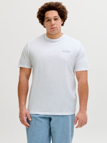Jack & Jones Plus Shirt 'JJEArchive' in White: front