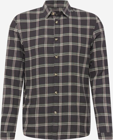 TOM TAILOR DENIM Button Up Shirt in Grey: front