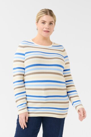 KAFFE CURVE Trui 'Ninka' in Gemengde kleuren: voorkant