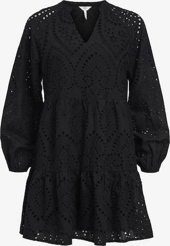 OBJECT Dress 'Broderie Anglaise' in Black: front