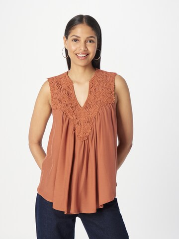 Molly BRACKEN - Blusa em castanho: frente