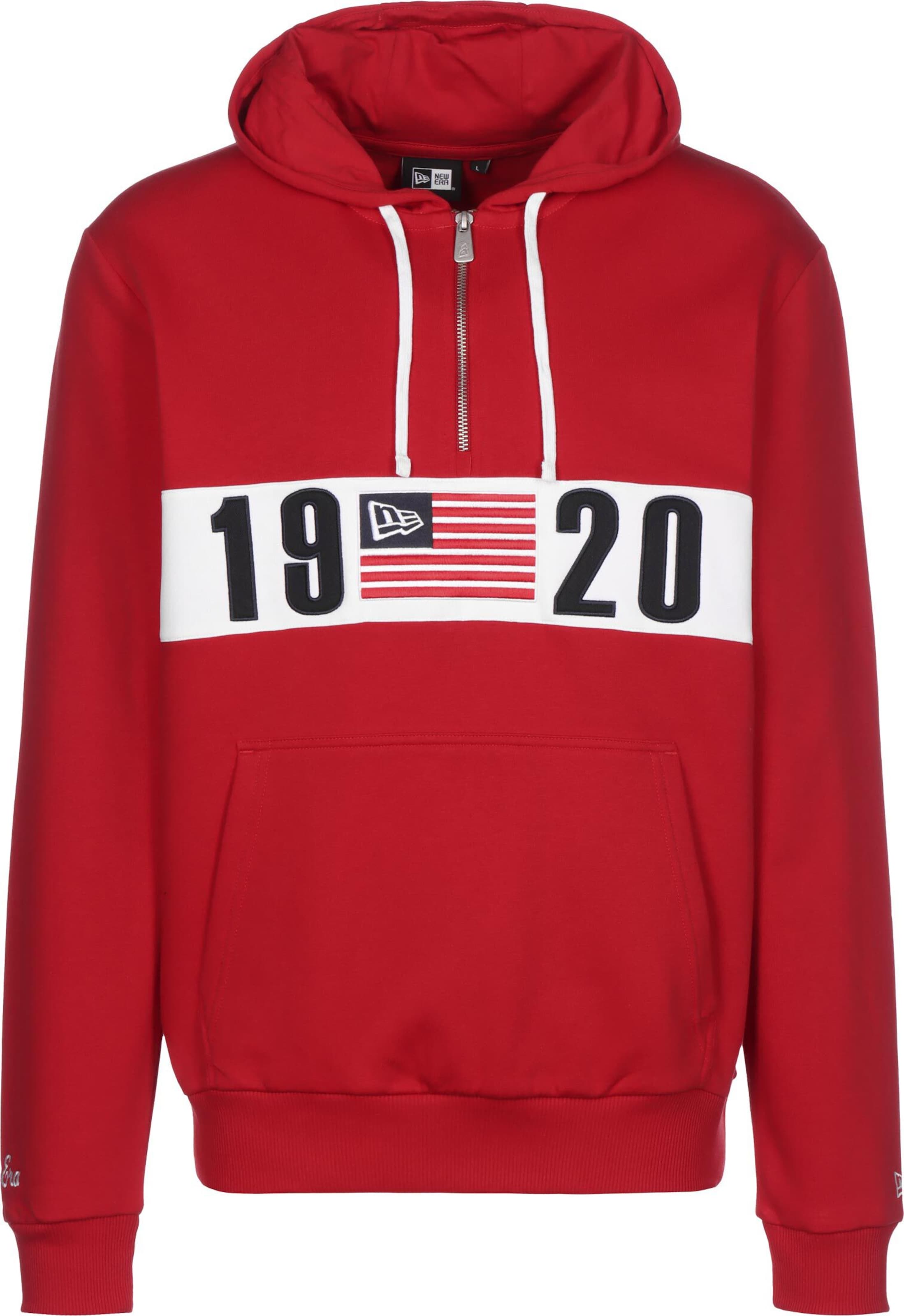Sweat-shirt NEW ERA en rouge : devant