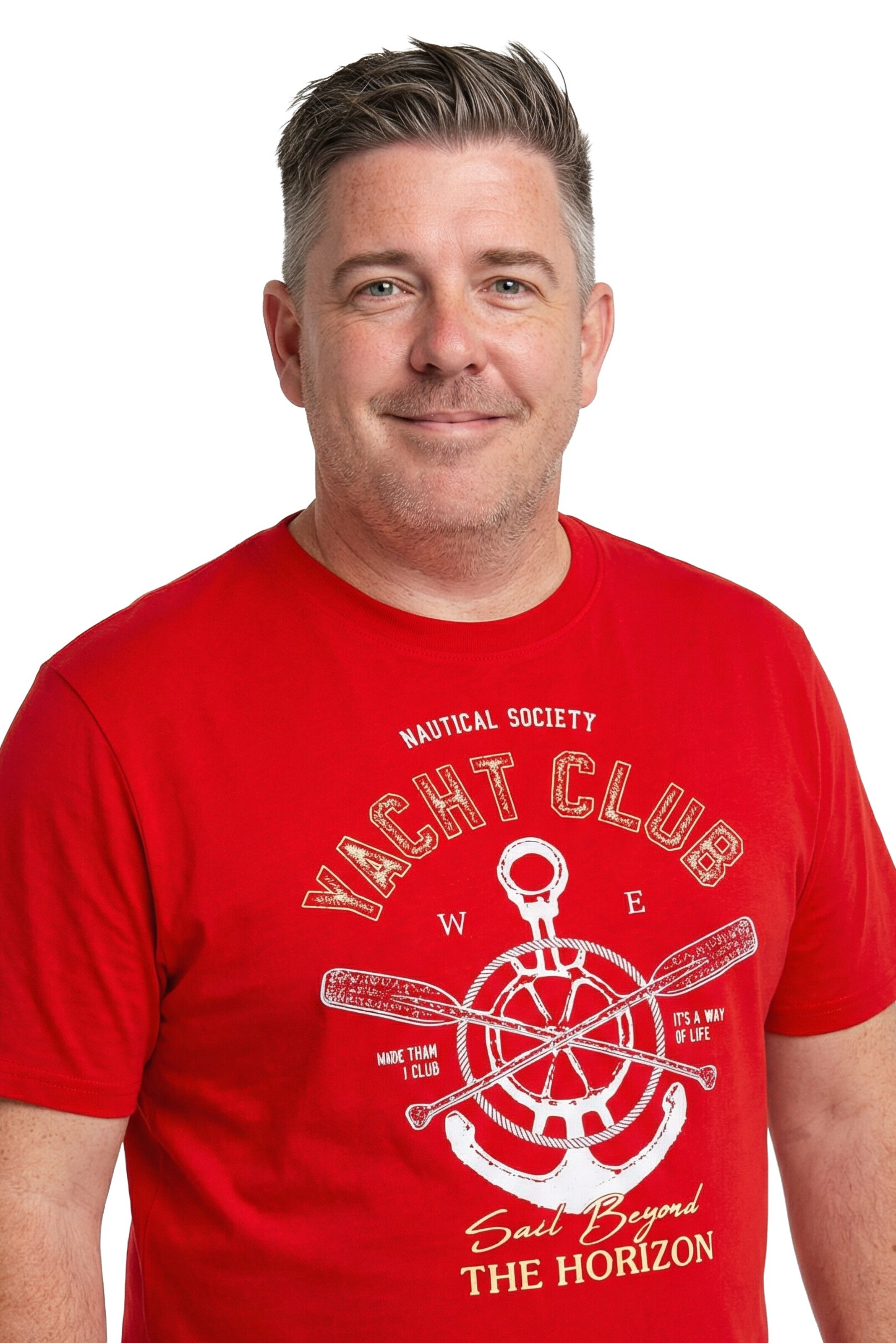 Men Plus T-Shirt in Rot