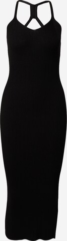 Calvin Klein Stickad klänning i svart: framsida