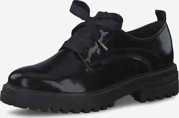 Chaussure à lacets Tamaris en noir : devant