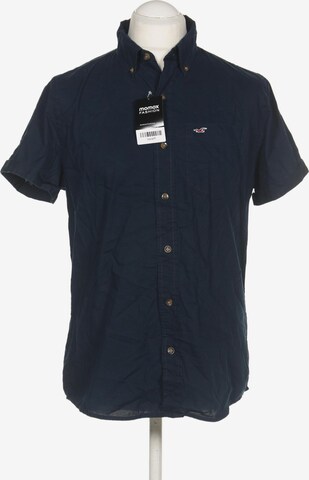 HOLLISTER Button Up Shirt in L in Marine Blue ABOUT YOU