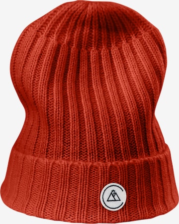 Berretto di CASH-MERE.CH in arancione: frontale