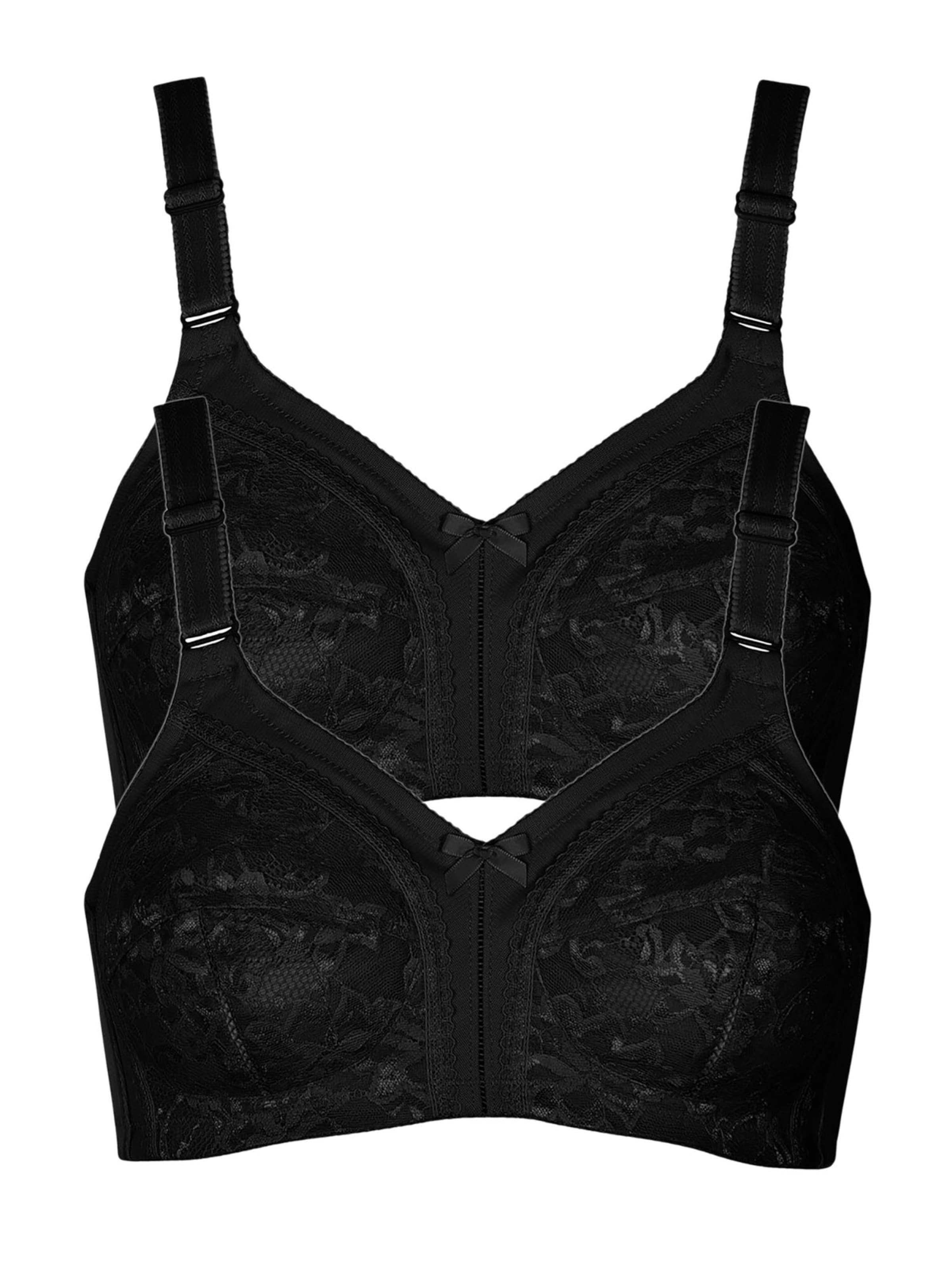 Lisca Bra 'Sabina' in Black: front