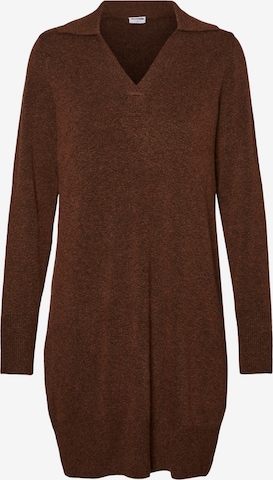 Noisy may Knitted dress 'IAN' in Brown: front