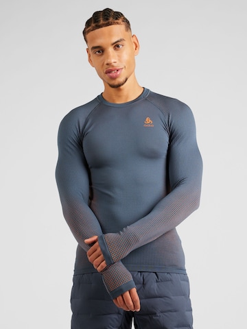 Base Layer ODLO en bleu : devant