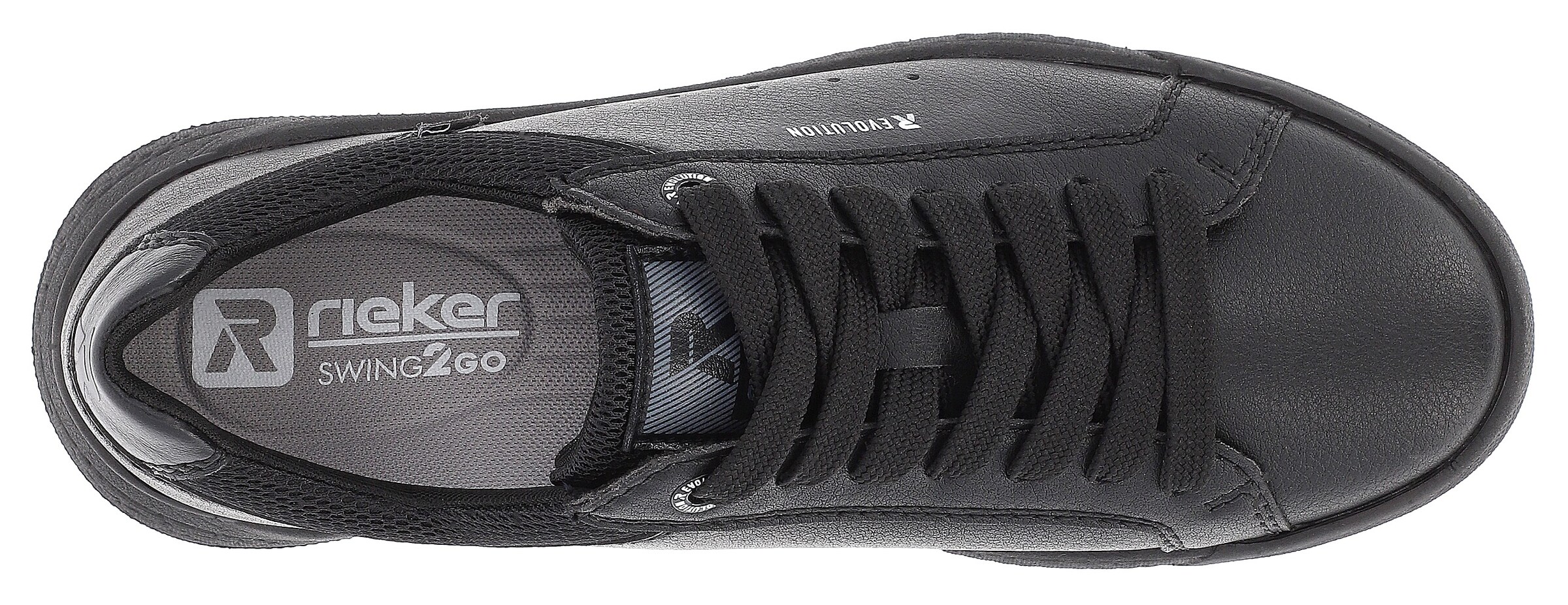 Baskets basses 'W1100' Rieker Sport en noir