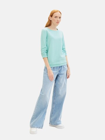 TOM TAILOR DENIM Sweatshirt in Grün