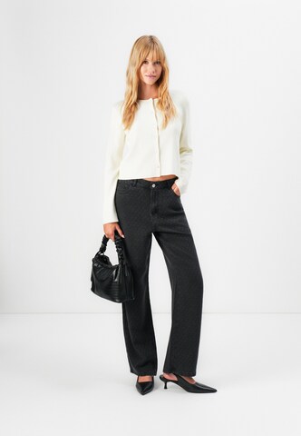 ONLY Wide leg Byxa 'ONLKIMBERLY' i svart