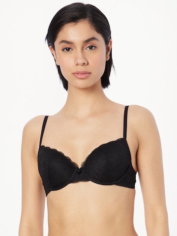 Cotton On Body T-shirt Bra in Black: front