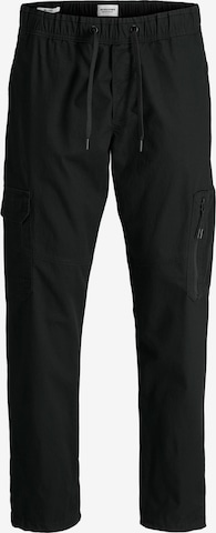 regular Pantaloni cargo di JACK & JONES in nero: frontale