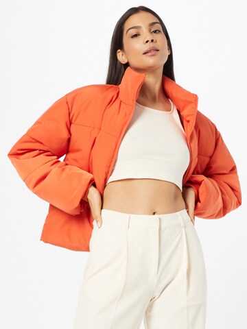 LENI KLUM x ABOUT YOU Winter Jacket 'Lilli' in Orange: front