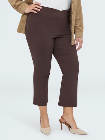 Fiorella Rubino Flared Trousers in Brown