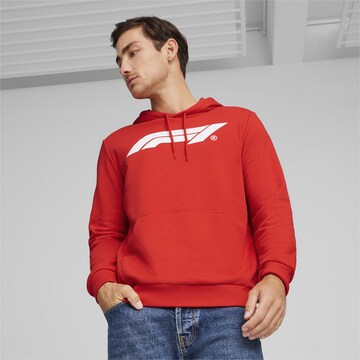 PUMA Sportsweatshirt 'F1® ESS' in Rood: voorkant