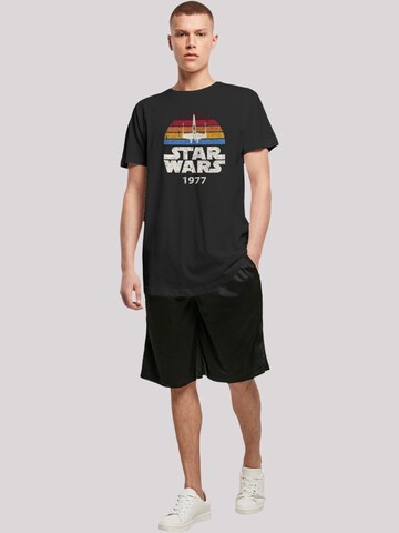 F4NT4STIC Shirt 'Star Wars X-Wing Trip 1977 T-' in Black