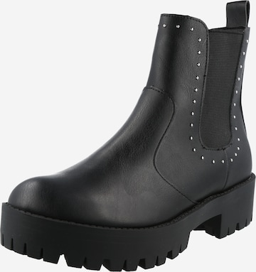 Madden Girl Chelsea Boots in Black: front