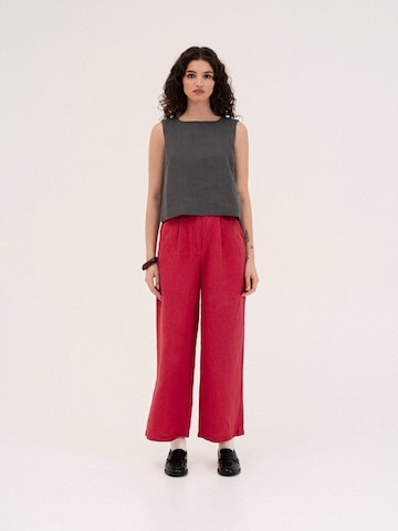 AmourLinen Top 'Lucia' in Grey