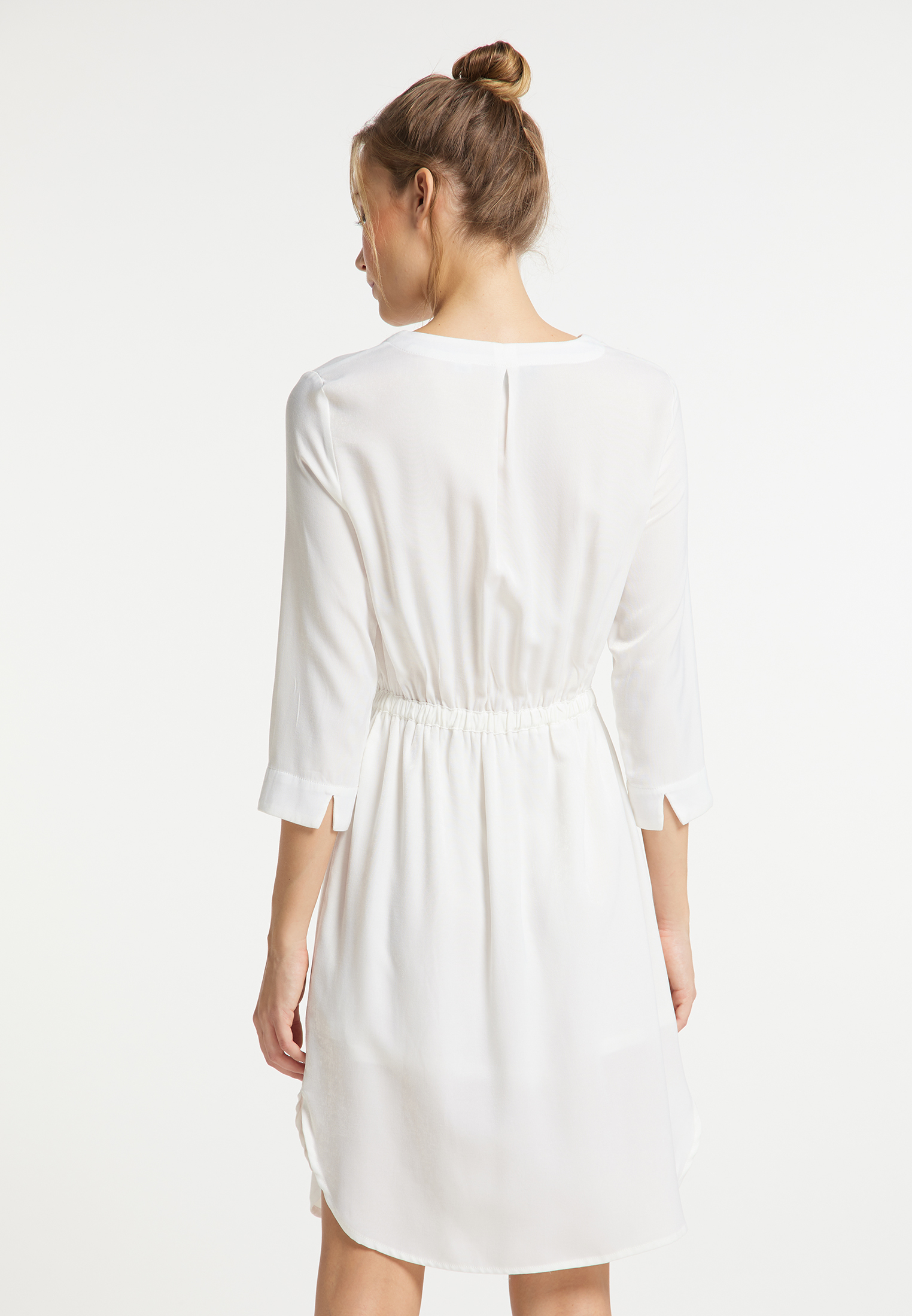 Abbigliamento Taglie comode DreiMaster Vintage Abito camicia in Bianco 