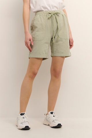 Kaffe Loose fit Trousers 'Naya' in Green: front