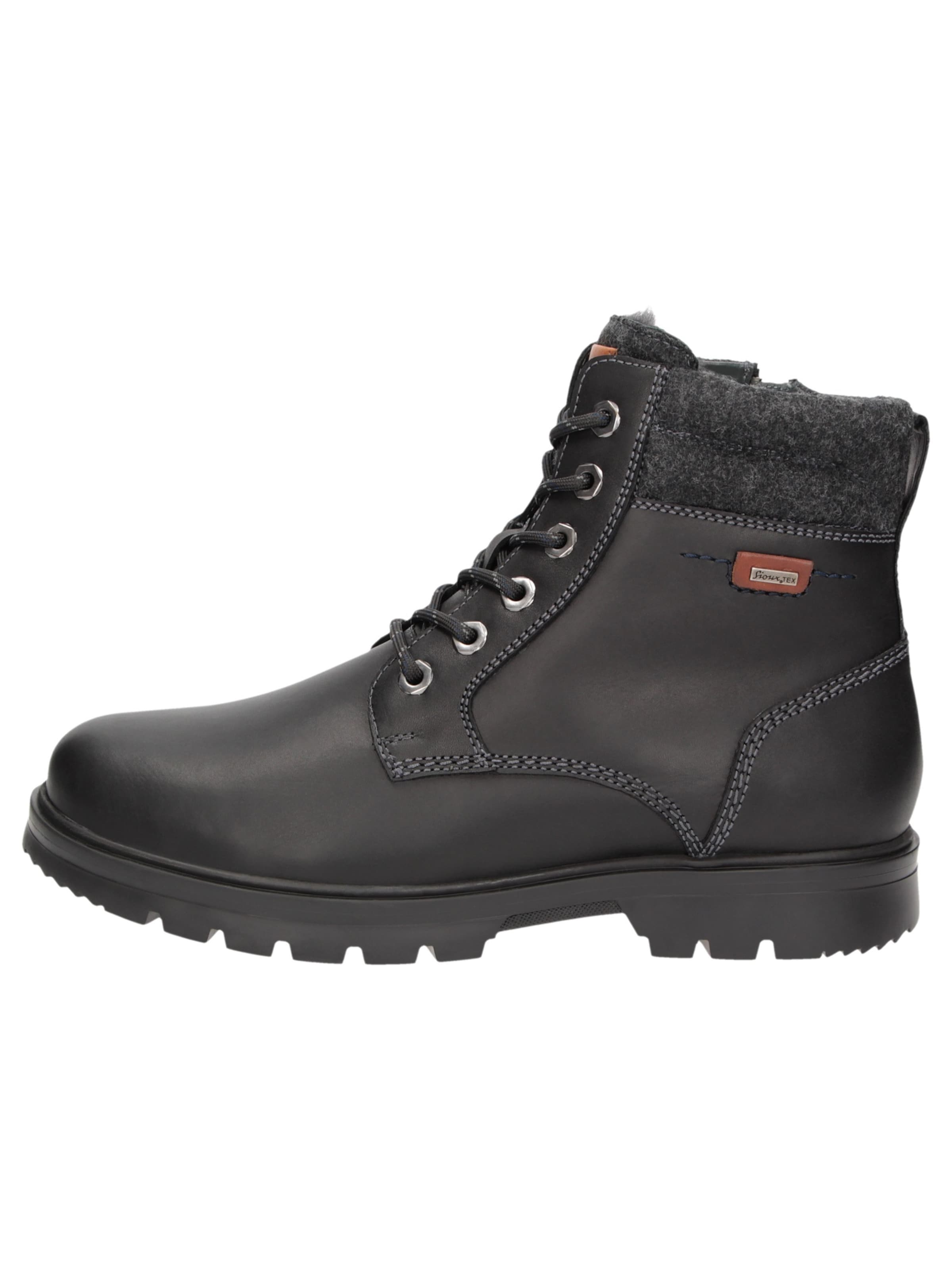 SIOUX Lace-Up Boots ' Mornay' in Black