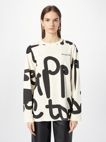 T-shirt 'PEN TO PAPER' House of Sunny en beige : devant