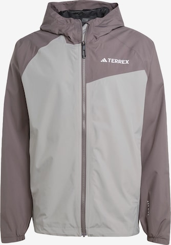 ADIDAS TERREX Jacke 'Multi 2L' in Grau: Vorderseite