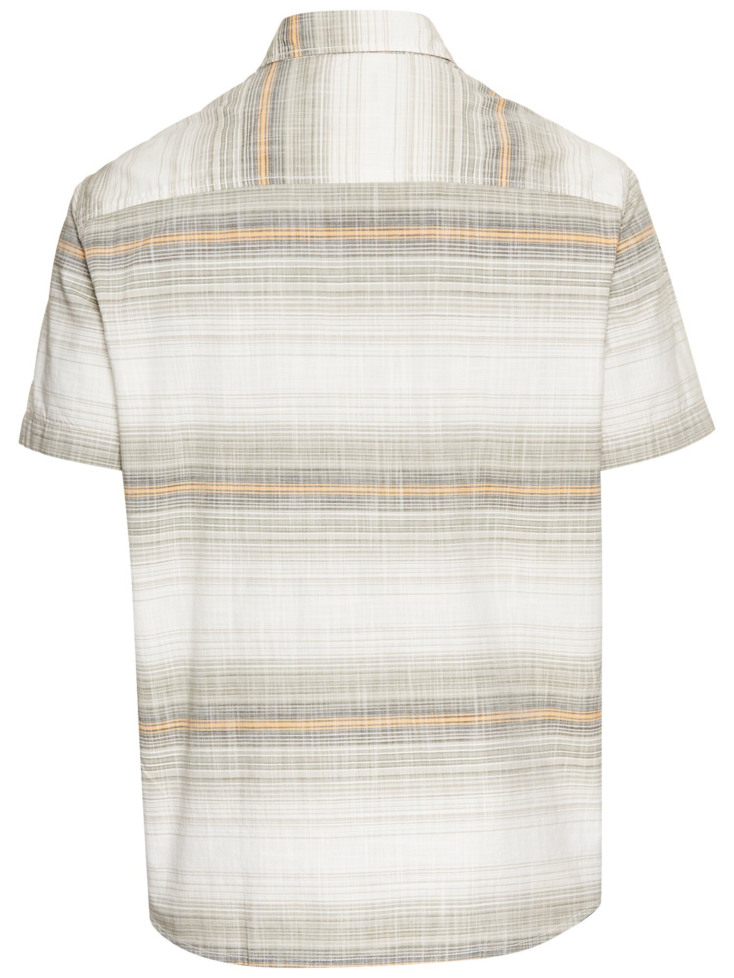 CAMEL ACTIVE Regular Fit Kurzarmhemd aus Baumwolle mit Karomuster in Beige