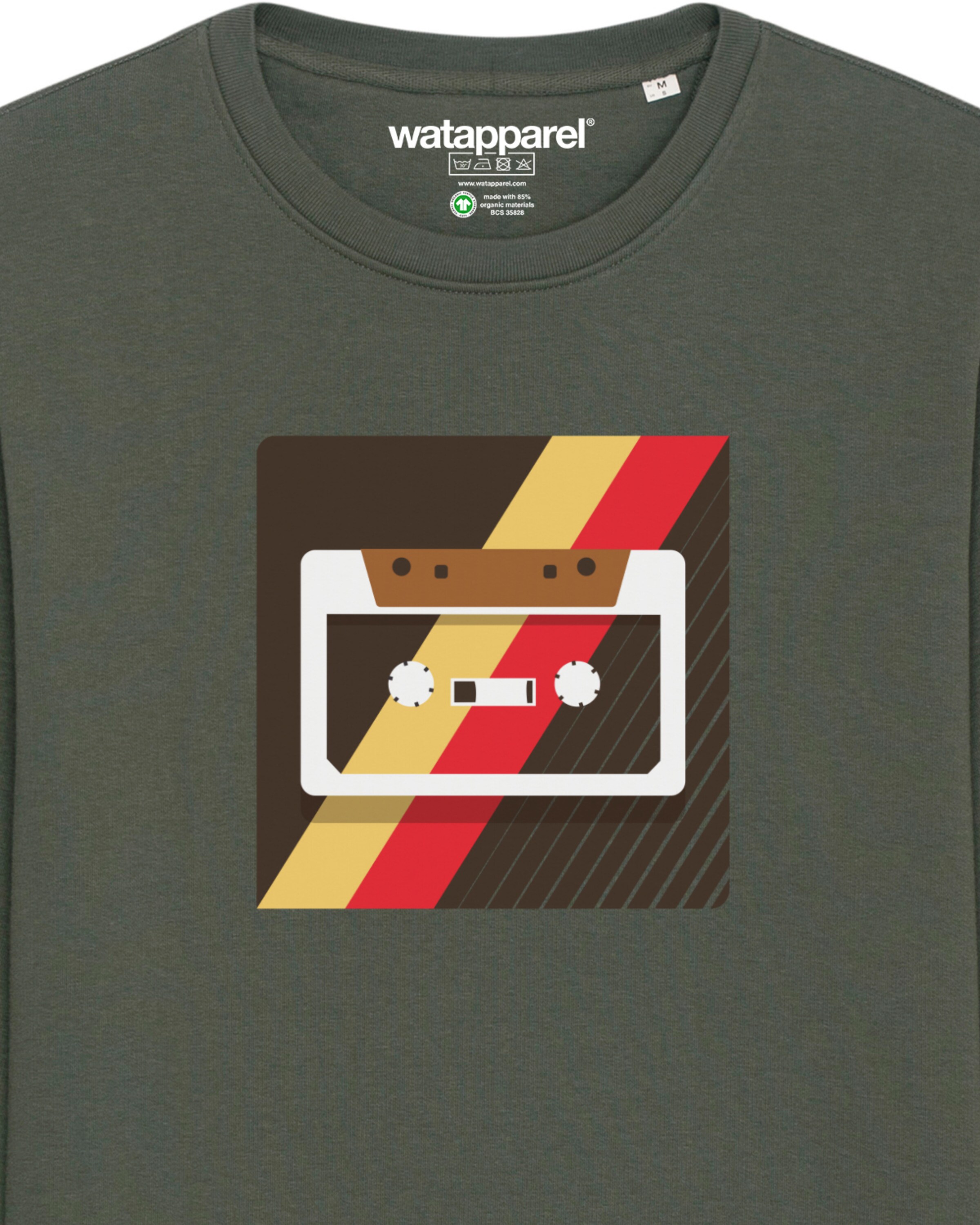 Sweat-shirt 'Kassette' Watapparel en vert