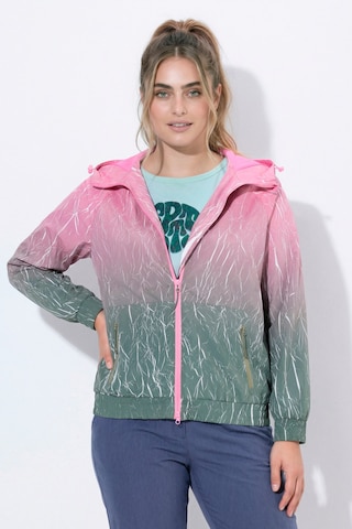 Ulla Popken Weatherproof jacket in Pink