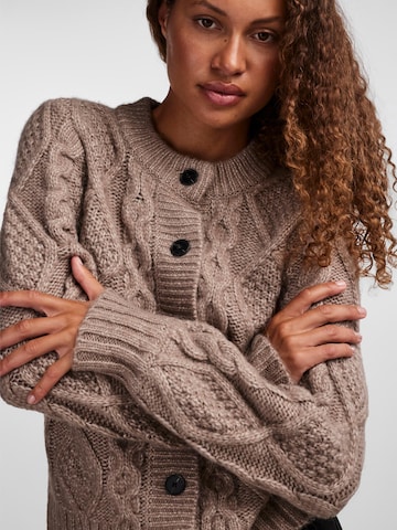 Y.A.S Knit Cardigan in Brown