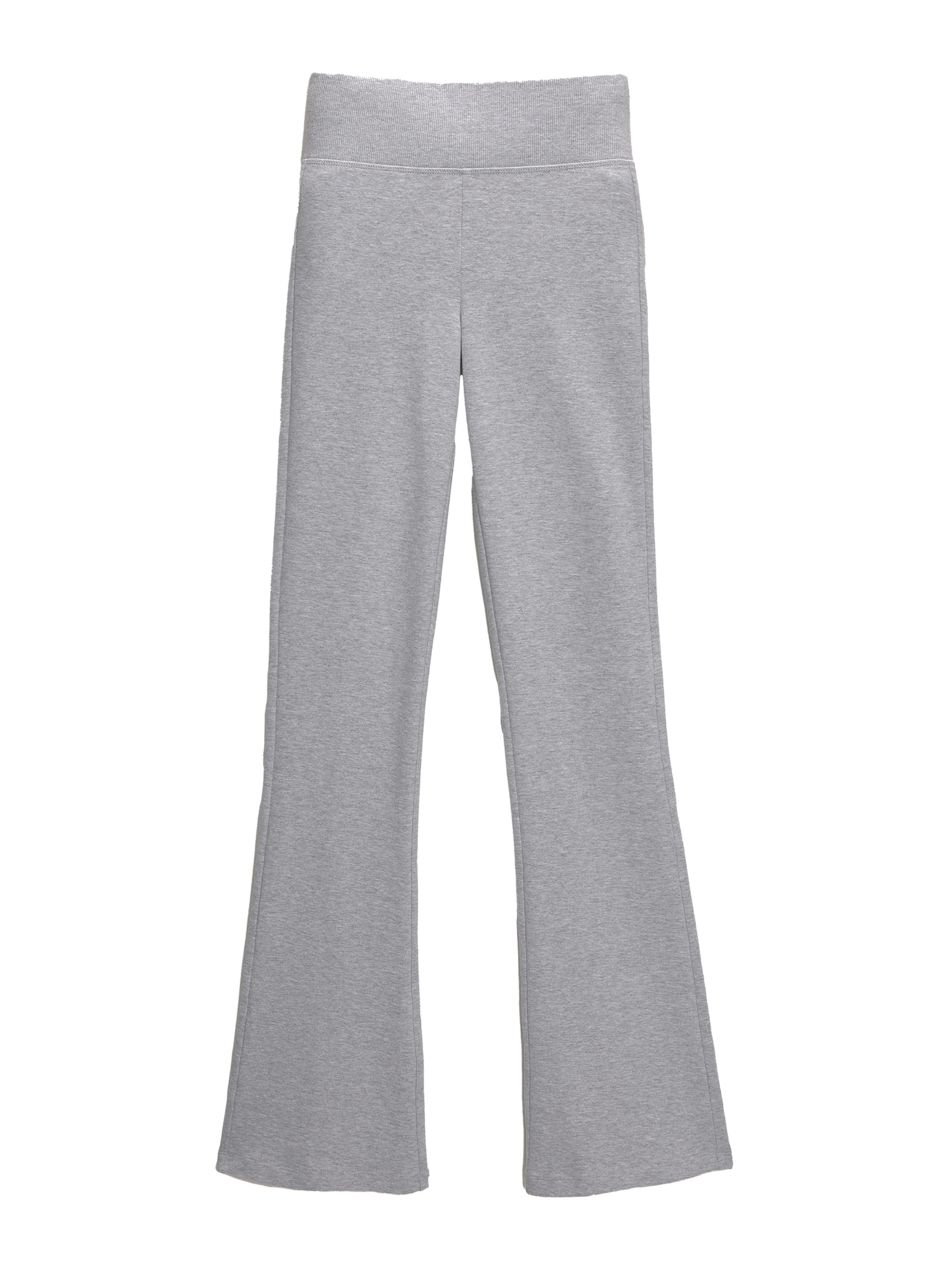 Pull&Bear Flared Trousers in Grey: front