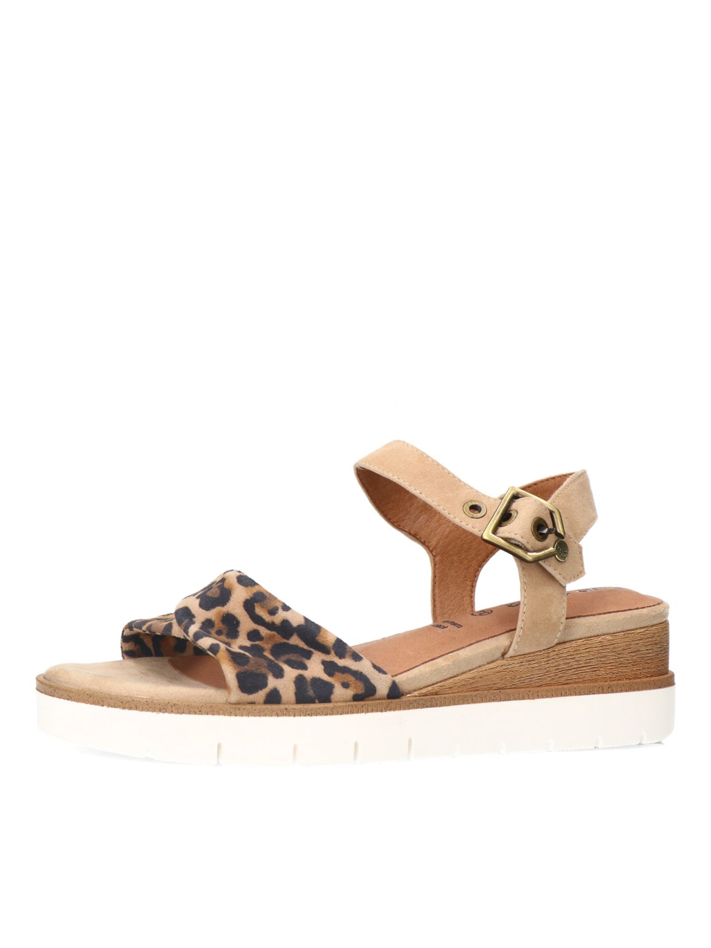 Sandales MANFIELD en beige : devant