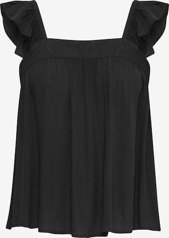 ICHI - Blusa 'MARRAKECH' em preto: frente