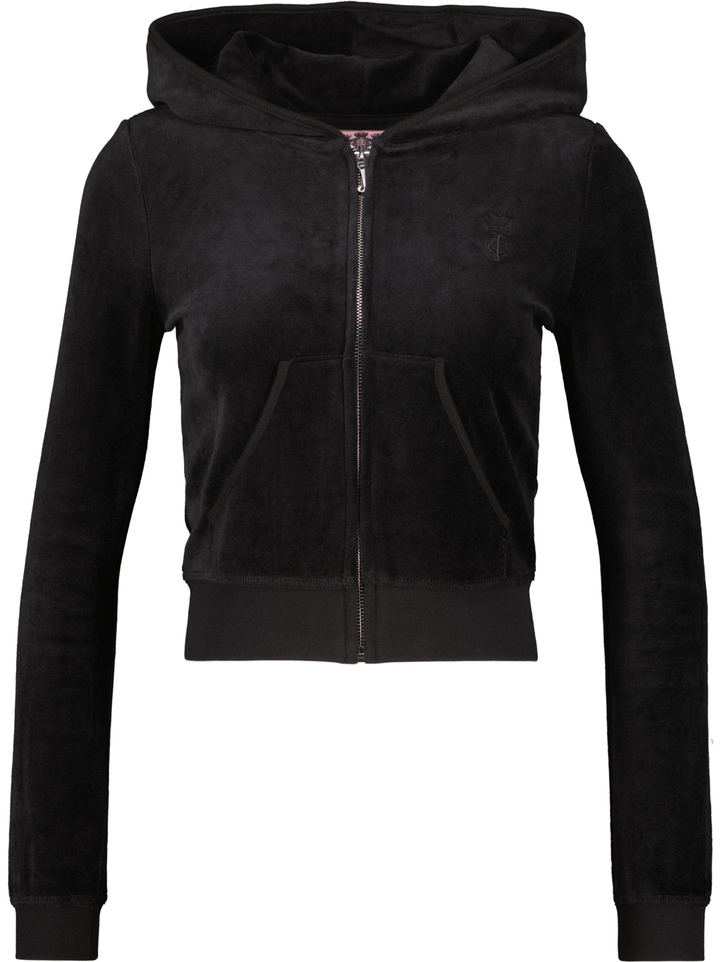 Juicy Couture Суичъри с качулка 'Robyn' в черно: отпред